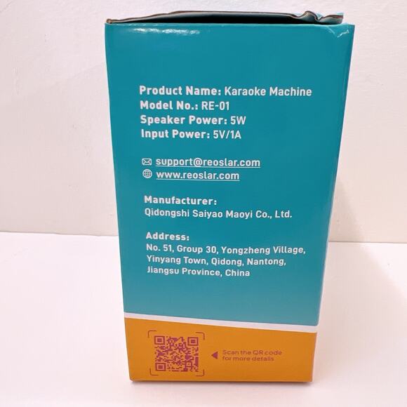 Mini Karaoke Machine for Kids 3+ Years Bluetooth Speaker with 2 Mics Pink Gifts - Picture 11 of 11